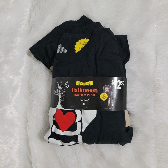 Halloween PJ Set - Glow in Dark Women Sz XL - Picture 2 of 7